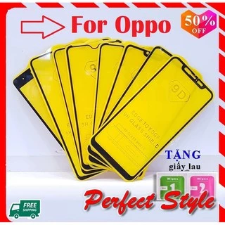 Cường lực Full màn Oppo A1K A3S A5S A7 F7 F9 F11 F11 Pro K3 A5 2020 A9 2020 A11 Reno 2 A31 A52/A92 Reno 4 A51 Reno 5