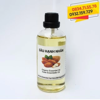 Dầu hạnh nhân ngọt (Sweet Almond Oil) 100ml/500ml. Nguyên liệu làm mỹ phẩm,làm son