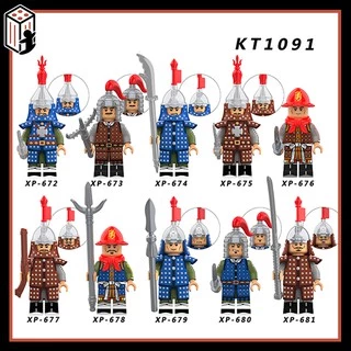 Binh Lính Trung Cổ Kỵ Binh Đấu Sĩ Giáp Sĩ Đồ Chơi Lắp Ráp Phát Triển Trí Tuệ Minifig KT1091 set 2