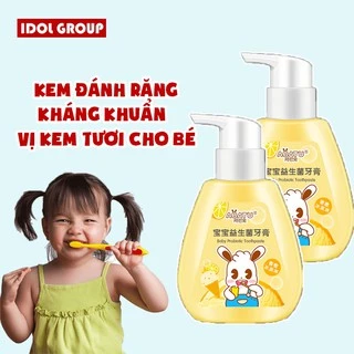 Kem Đánh Răng Nuốt Được Cho Bé , Trẻ em Vị Kem Dâu , Cam 140g Hàng Nhập Khẩu Giá Sỉ