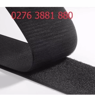 Velcro Dán Xé, Băng gai dính, khóa nhám, rộng 10 cm màu đen dài 1.0 mét
