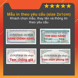 [In theo yêu cầu] 600 tem vỡ niêm phong sản phẩm 2x1cm