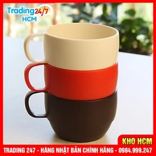 [Hỏa tốc HCM] Cốc nhựa uống nước chịu nhiệt cao cấp dáng thấp Inomata 350ml nội địa Nhật Bản