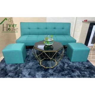 Trọn Bộ Sofa bed 2 đôn và bàn trà kim cương (Freeship nt HCM)