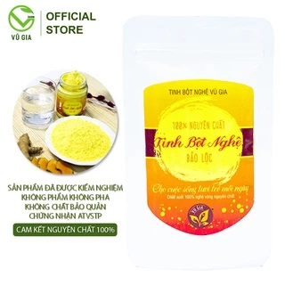 Tinh Nghệ Vàng Nguyên Chất Vũ Gia (100g/ túi)