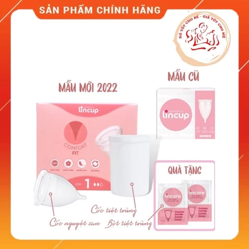 [Chính hãng]Lincup cốc nguyệt san silicon y tế cao cấp đạt chuẩn FDA Mỹ, kháng khuẩn, mềm mại