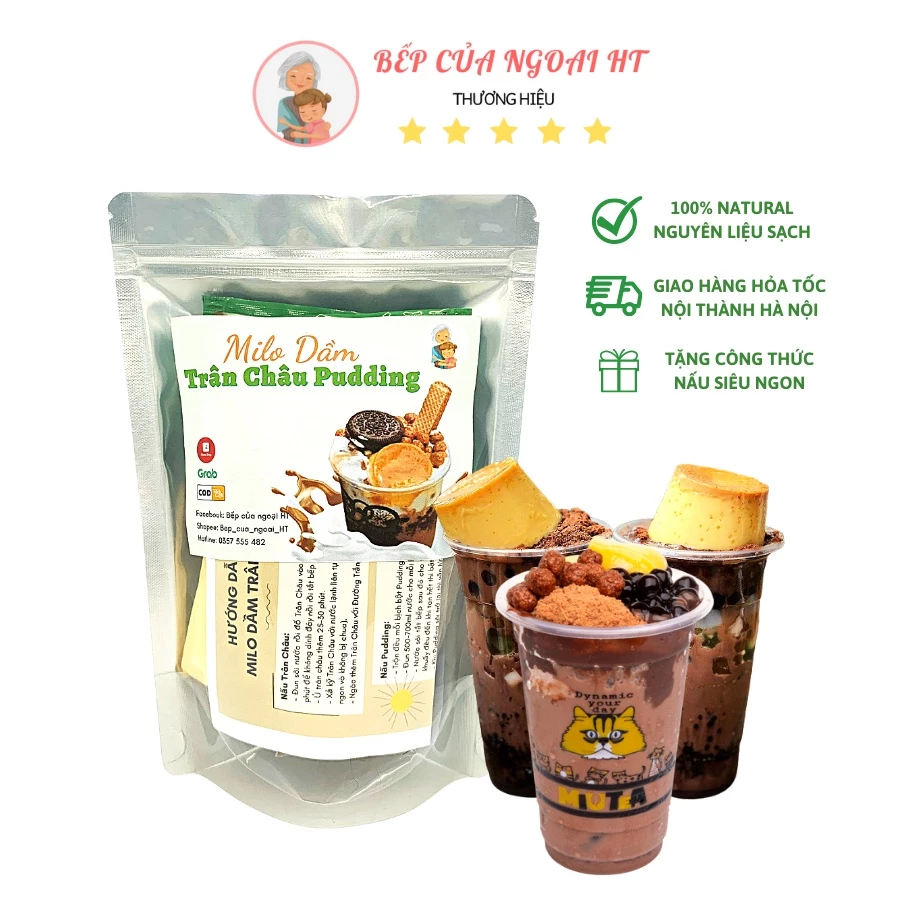 [Sỉ_Lẻ] Set Milo Dầm Trân Châu Pudding 20 Chén Siêu Ngon