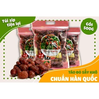 [DATE 2026]TÁO ĐỎ SẤY KHÔ CHUẨN HÀN QUỐC MẪU MỚI 2020 GÓI 500GR