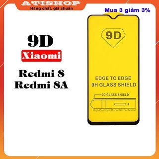 Kính Cường Lực Xiaomi Redmi 8/8A Full Màn hinh-9D