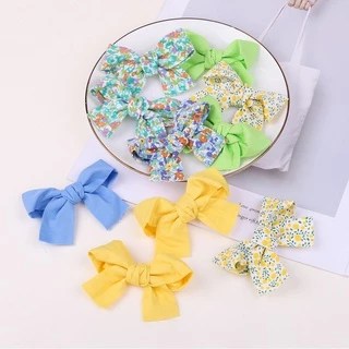 Kẹp tóc nơ KIDSBOWS 2.6 inch họa tiết hoa dễ thương phong cách Hàn Quốc thời trang dành cho bé gái