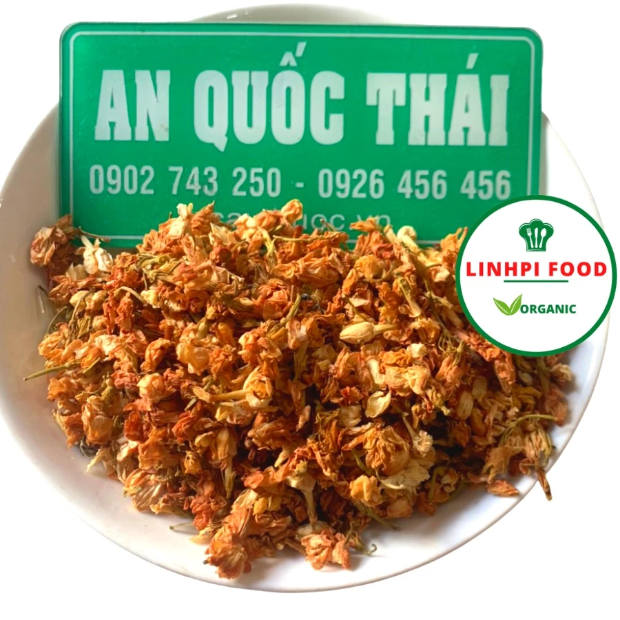 Trà Hoa Nhài Sấy Khô 100g (Thơm, Sạch), Trà Hoa Lài Nguyên Chất Sấy Lạnh, Hoa Lài Khô Thượng Hạng Pha Trà Ngủ Ngon