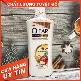 Dầu gội đầu Cear sạch gàu thảo dược hương Táo lên men 630g