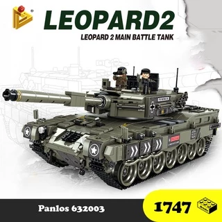 Đồ chơi Lắp ráp Xe Tăng Đức Leopard 2 - Panlos 632003 Tank German Leopard - Xếp hình thông minh - Đồ chơi trí tuệ