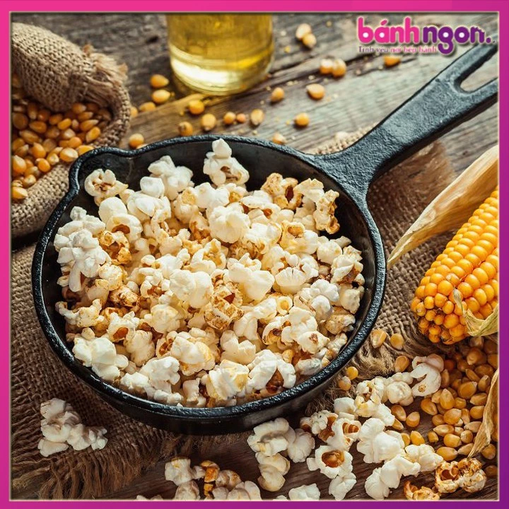 Ngô nổ làm bắp rang Bơ THƠM NGON ngay tại nhà, Ngô mỹ popcorn 200g