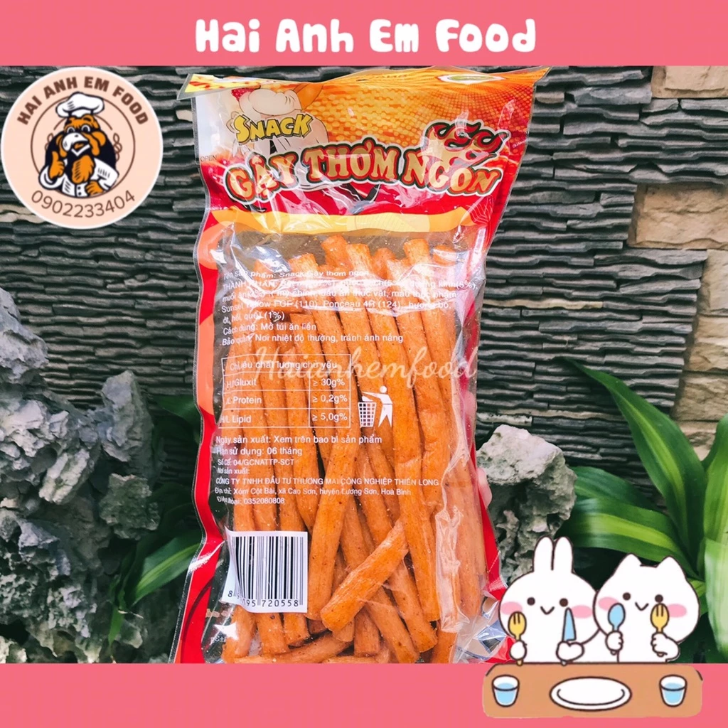 Gói Snack Đuôi Bò Cay (45-50 cái) Hương Vị Tuổi Thơ, Đồ ăn vặt ngon