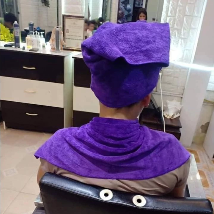 Khăn gội đầu thấm hút tốt, nhiều màu sắc - dùng trong salon tóc