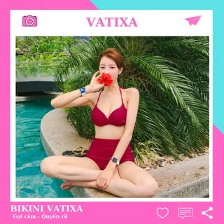 Đồ bơi bikini 2 mảnh đi bơi đi biển VATIXA BKN10 ĐỎ ĐÔ