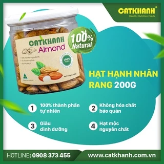 Hạnh Nhân Rang Hũ 200gr - Cát Khánh