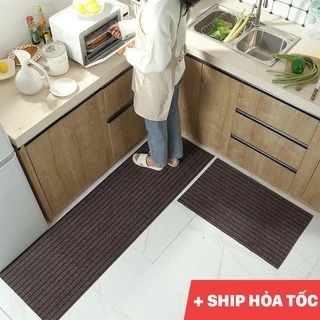 Bộ thảm nhà bếp chống trơn trượt thấm nước tốt kích thước 40x60cm-40x120cm