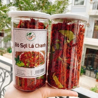 Khô Bò Sợi Lá Chanh ☄Hũ 300gr☄️ FREESHIP_ ATVSTP_ Ăn Là Mê Ngay !