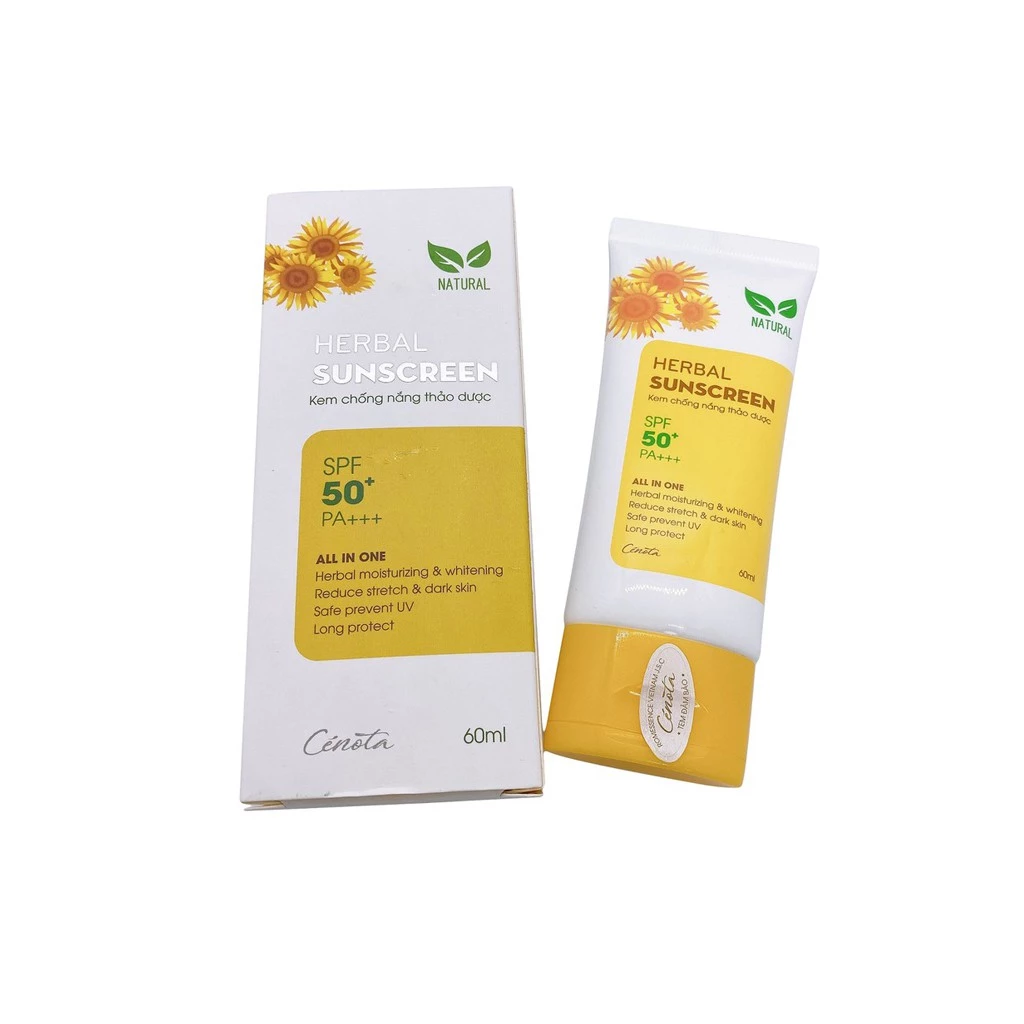 Kem Chống Nắng 💖 GIẢM NGAY 20K KHI NHẬP MÃ [KEMCHONGNANG] 💖 Kem Chống Nắng Thảo Dược - Cénota Herbal Sunscreen - 60ml