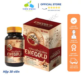 Viên Hồng Sâm Enegold - Hỗ trợ tăng cường sức khỏe, nâng cao đề kháng Hộp 30 Viên