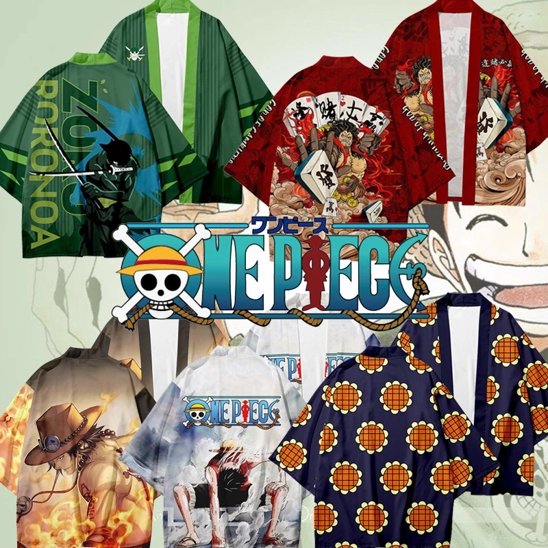 Bộ Đồ Hóa Trang Nhân Vật Luffy Zoro 3D Mặc Kimono Dành Cho Nam Nữ