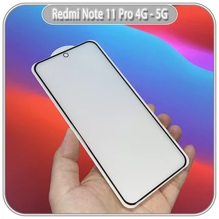 Kính cường lực cho Xiaomi Redmi Note 11 Pro 4G - 5G (bản quốc tế) chống vân tay Full viền Đen