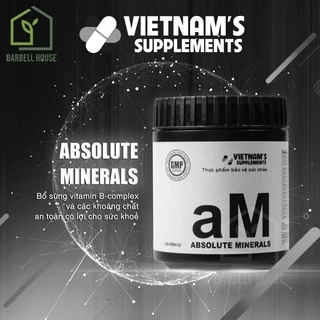 Viên uống cho người lười ăn rau Absolute Minerals (aM) - tăng đề kháng, chống mệt mỏi, bổ sung dinh dưỡng - 120 viên