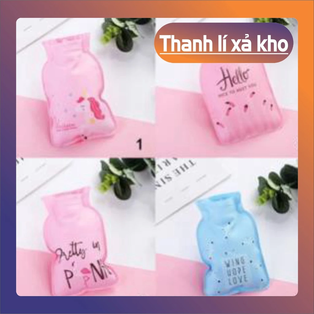 [FREESHIP_Xả kho] Túi Sưởi Chườm Nóng Lạnh Giải Nhiệt Màu Đục Dáng Chữ Nhật Hình Trái Cây Động Vật