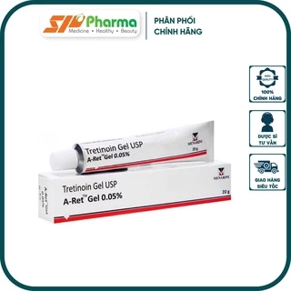 Tretinoin Aret 0.1% - 0.05% gel (20g) giảm mụn, chống lão hóa, tre tretinol Ấn Độ