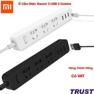 Ổ Cắm Điện Xiaomi Power Strip 3 USB 3 Outlet - Chính Hãng