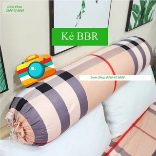 (Hot sale) Vỏ gối ôm poly cotton mẫu Kẻ BBR, áo gối dài nhiều mẫu đẹp, bao gối ôm người lớn 30x100cm có dây dù rút kéo