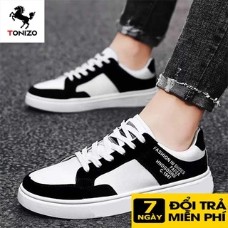 Giày thể thao nam Giày Sneakers nam Tonizo ODN đế cao 3cm, trắng công tử hottrend