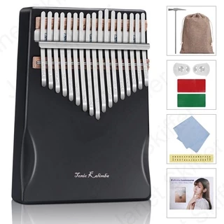 Đàn Kalimba 17 phím gỗ tròn cứng Nigeria nguyên khối Mahagony KKALIM001-TONIC Hàng chính hãng