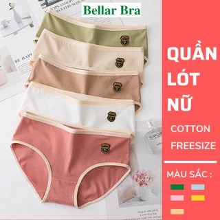 Quần Lót Nữ - Quần Lót Cotton Họa Tiết Cute Mềm Mịn Siêu Thoáng Mát    BellarBra BRA L003