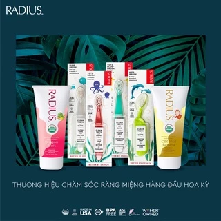 Kem đánh răng hữu cơ Radius dành cho trẻ em 85g (các vị) và bàn chải Radius