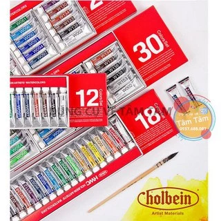 [ TÂM TÂM ]-Màu nước Holbein, Holbein artists’ watercolors (5ml/tuýp)-