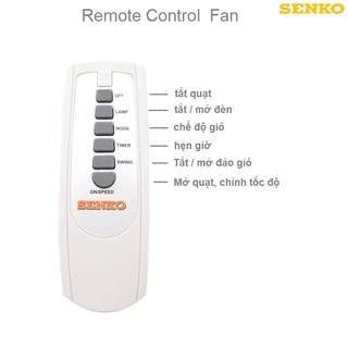 [Mã ELHA22 giảm 5% đơn 300K] Remote điều khiển quạt Senko remote Senko