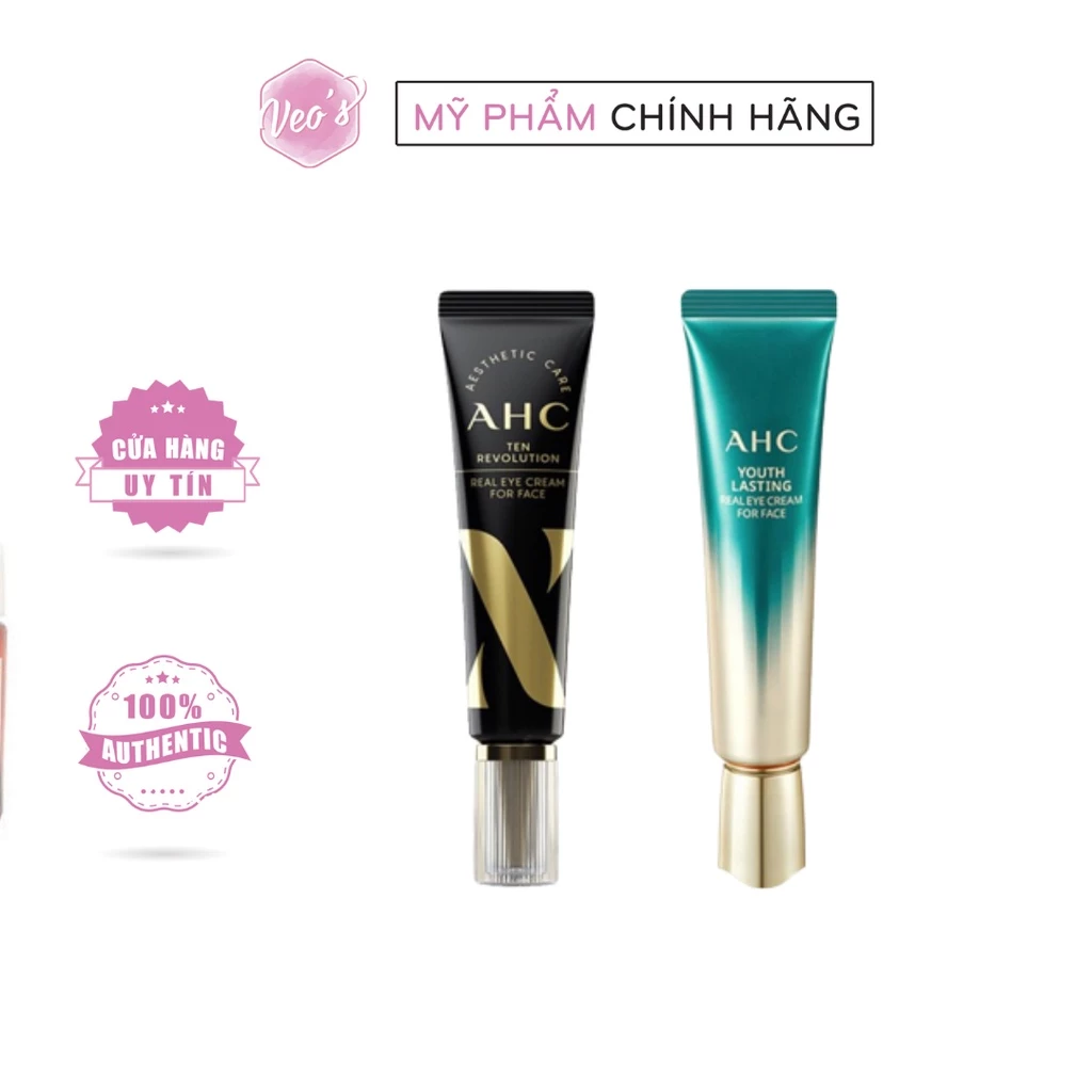 [New Season] Kem Dưỡng Mắt Chống Lão Hóa Làm Sáng Và Săn Chắc Da AHC Youth Lasting Real Eye Cream For Face