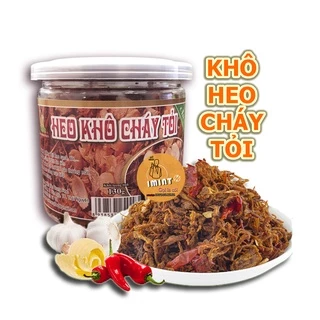 (FREESHIP) Khô Heo Cháy Tỏi Xé sợi Loại 1 Thơm Ngon Hũ 130G Ăn Vặt IMINT FOOD