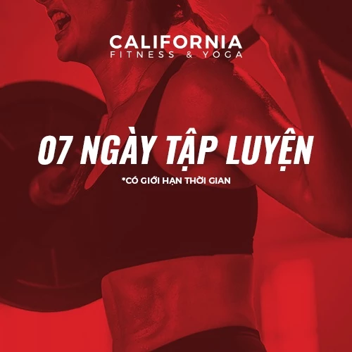 [TOÀN QUỐC] E-voucher tập gym California Fitness - 07 ngày