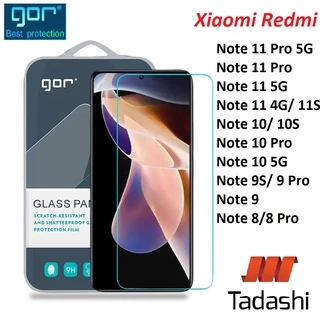 Kính Cường Lực GOR Redmi Note 10/10 5G/ 10 Pro/ Note 9S/ 9Pro/ 9Pro 5G/ Note 8/ 8 Pro Trong Suốt GOR 2.5D +(Keo mép)