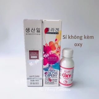 Sỉ Thuốc Nhuộm Tóc Hàn, Đủ Các Loại Màu Xanh Đen, Nâu Sữa (Không Kèm Oxy trợ nhuộm, Tẩy tóc mua riêng).