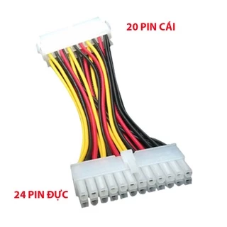 Cáp chuyển nguồn ATX 20 pin cái sang 24pin đực, chuyển đổi từ 20pin PSU sang 24PIN trên bo mạch chủ