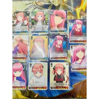 [ Ora Ora ] Tổng hợp lá bài thẻ bài Nakano Nino Anime Gotoubun no Hanayome Chính Hãng Nhật card