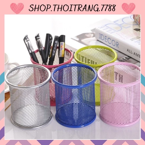 Giỏ Đựng Đồ Bằng Sắt Cao Cấp, Giỏ Sắt Đựng Bút (Màu Ngẫu Nhiên) 1385 Shop Thời Trang 7788