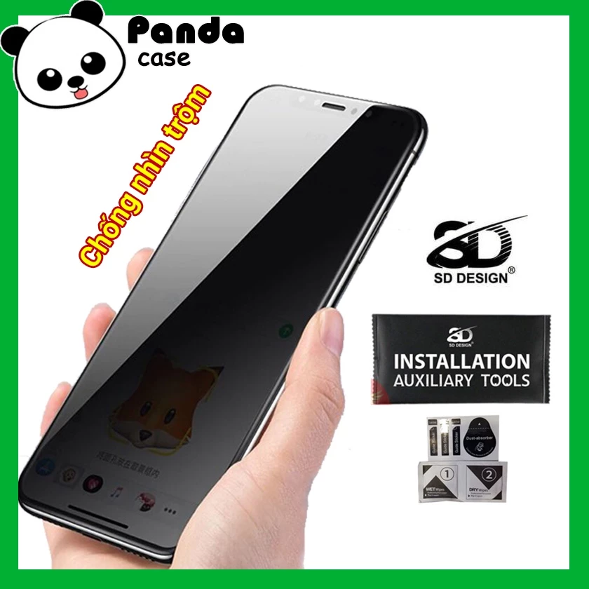 Kính cường lực chống nhìn trộm full màn [LOẠI CAO CẤP] dành cho iphone 6/6plus/6splus/7/7plus/8/8plus/x/xs/11/11promax
