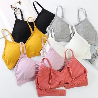 👙 Áo Bra Nữ Softie Gân Tăm Nâng Ngực Thiết Kế Có Cài Sau 1363 👙