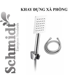 Tay Sen Tắm Vuông Schmidt Inox SUS304 Cao Cấp, Chống Gỉ Sét, Mạ Crome Chịu Nhiệt, Kiểu Dáng Sang Trọng, Tăng Áp Lực Nước